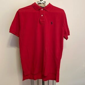 Mens Polo Shirt Red Medium Polo By Ralph Lauren